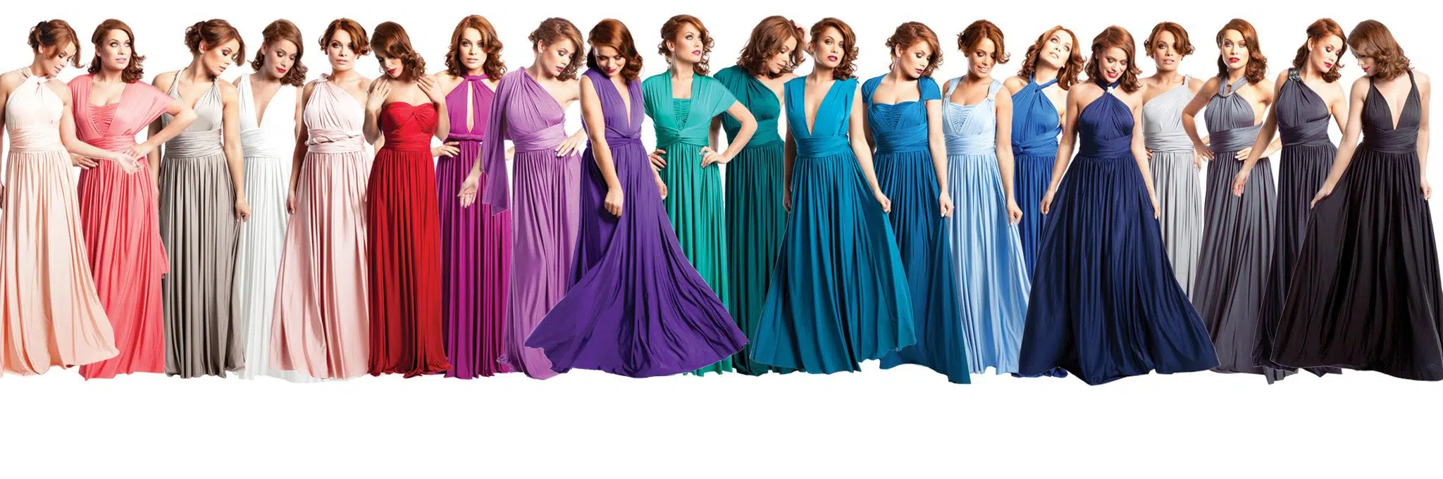 Différents modèles de robes de bal